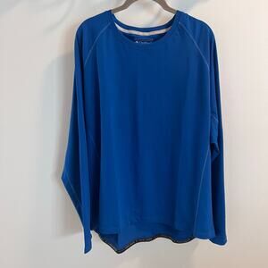 NWT Coolibar Blue Long Sleeve Swim Shirt Size XXL